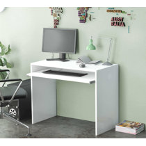 Small desk with pullout deals keyboard tray